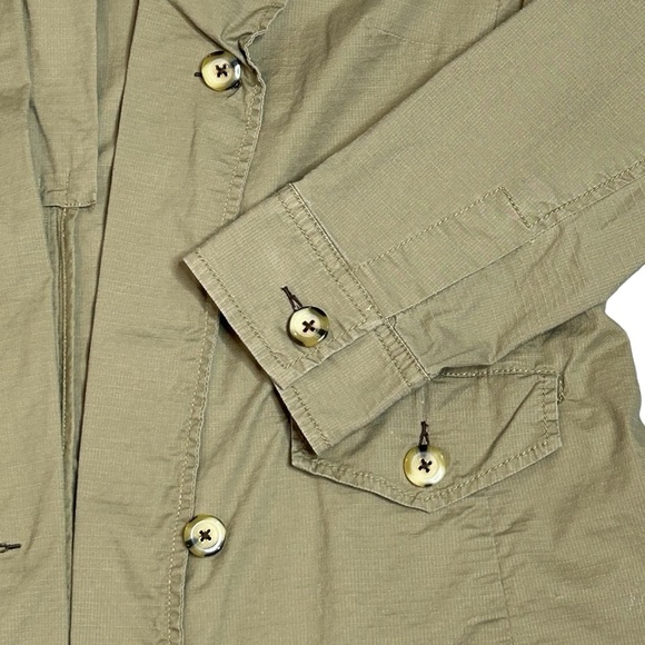 CAbi Jacket Double breasted Tan/Green Utility Safari Size Extra Large Like new - Picture 6 of 9